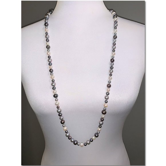 Dillard's Jewelry Dillards Sterling Collection Long Pearl Necklace